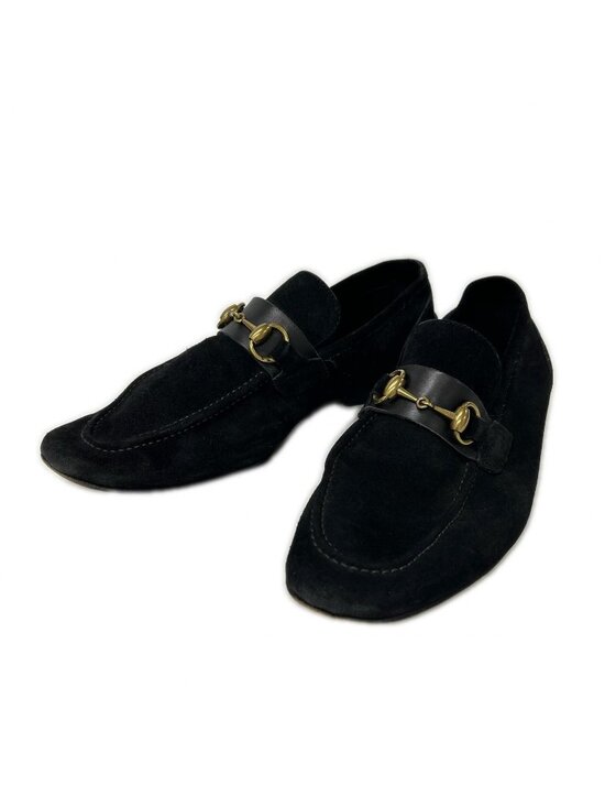 Gucci Suede Horsebit Loafers